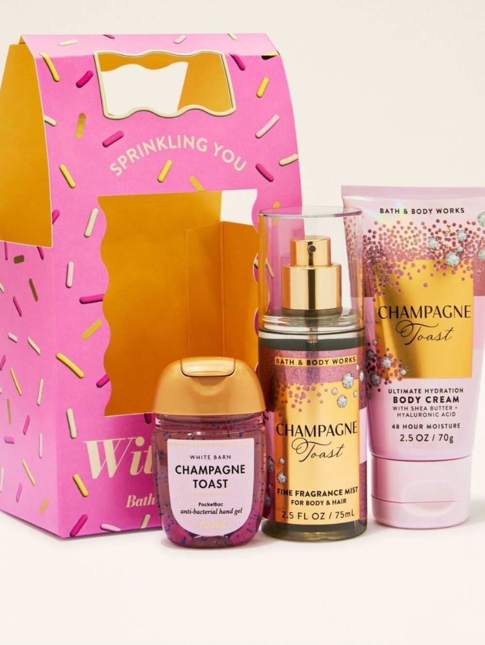 Bath and Bodyworks Valentine’s “Sprinkling you with Love” gift set